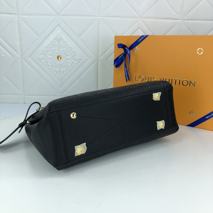 Louis Vuitton Womens Bags Handbags Luxury SURÈNE MM Black Monogram Empreinte Leather SURENE MM M43758