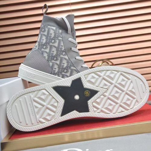 Dior Womens Shoes Sneakers Luxury Brand Design WALK'N'DIOR HIGH-TOP SNEAKER
