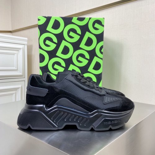 Dolce&Gabbana Men Shoes Sneakers Luxury Daymaster Sneakers In Stretch Knit Fabric CS1765AX01480999