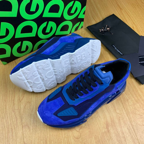 Dolce&Gabbana Men Shoes Sneakers Luxury Brand Daymaster Sneakers In Stretch Knit Fabric