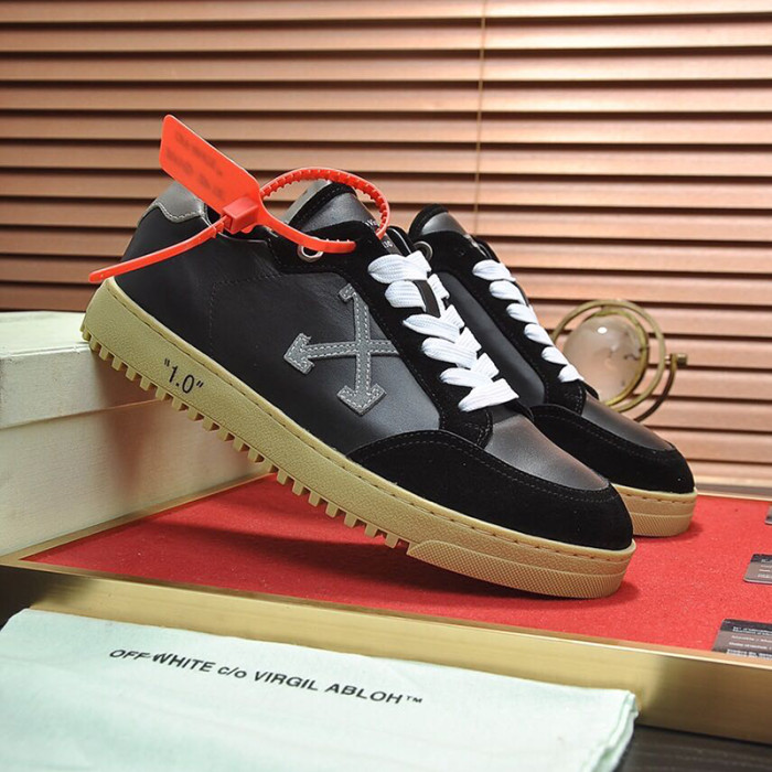 Off-White Men Shoes Sneakers Luxury Brand LOW VULCANIZED SNEAKERS Low-Tops