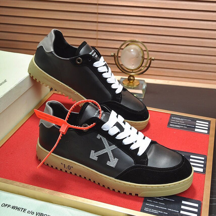 Off-White Men Shoes Sneakers Luxury Brand LOW VULCANIZED SNEAKERS Low-Tops