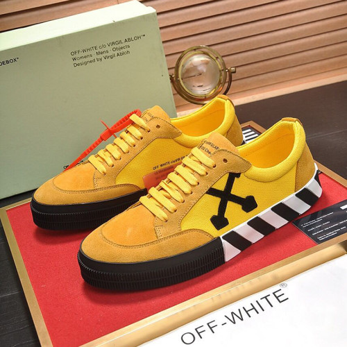 Off-White Men Shoes Sneakers Luxury Brand Low Vulcanized Sneakers Breathable Design