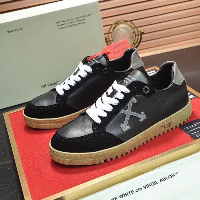 Off-White Men Shoes Sneakers Luxury Brand LOW VULCANIZED SNEAKERS Low-Tops