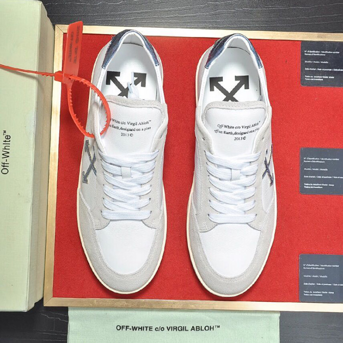 Off-White Men Shoes Sneakers Luxury Brand LOW VULCANIZED SNEAKERS Low-Tops