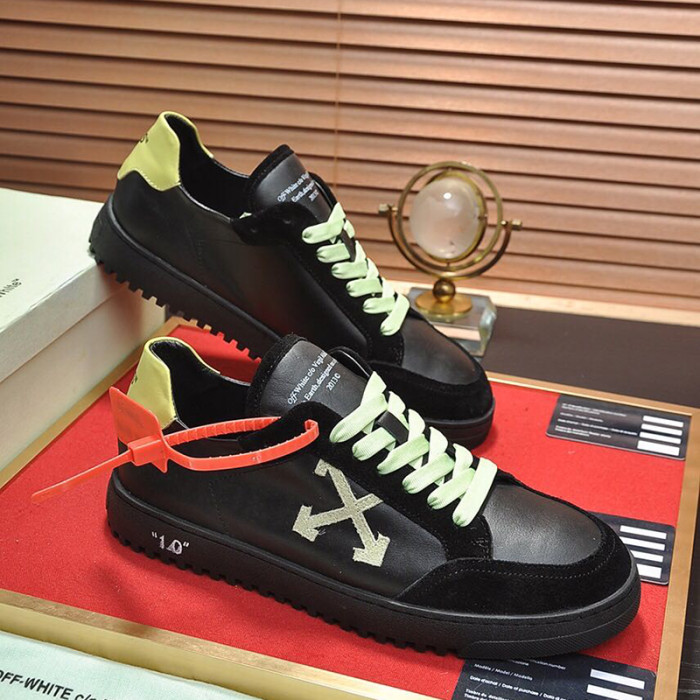 Off-White Men Shoes Sneakers Luxury Brand LOW VULCANIZED SNEAKERS Low-Tops
