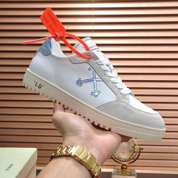Off-White Men Shoes Sneakers Luxury Brand LOW VULCANIZED SNEAKERS Low-Tops