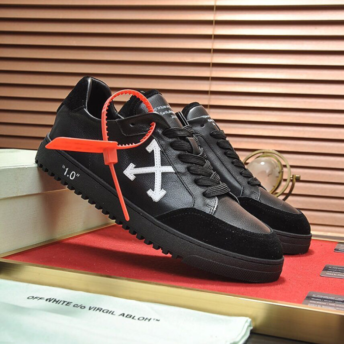 Off-White Men Shoes Sneakers Luxury Brand LOW VULCANIZED SNEAKERS Low-Tops