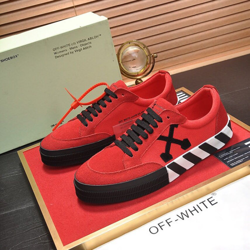 Off-White Men Shoes Sneakers Luxury Brand Low Vulcanized Sneakers Breathable Design