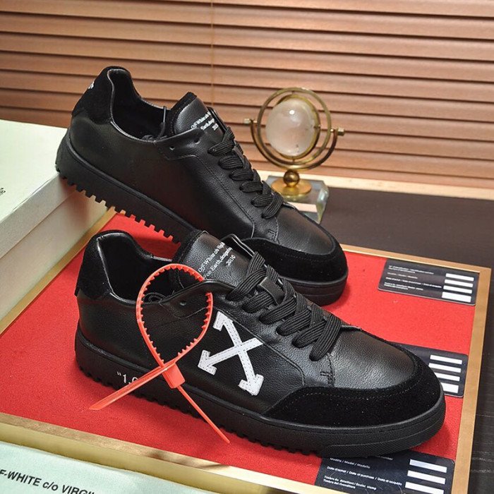 Off-White Men Shoes Sneakers Luxury Brand LOW VULCANIZED SNEAKERS Low-Tops