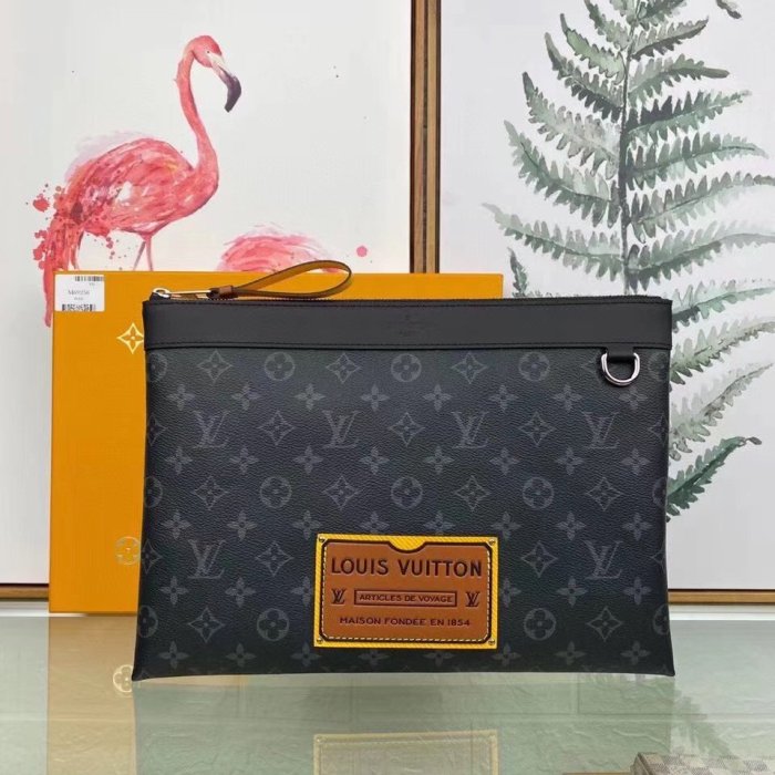 Louis Vuitton Mens Clutch Wallet Purse Luxury Brand Fashion DISCOVERY POCHETTE M69259