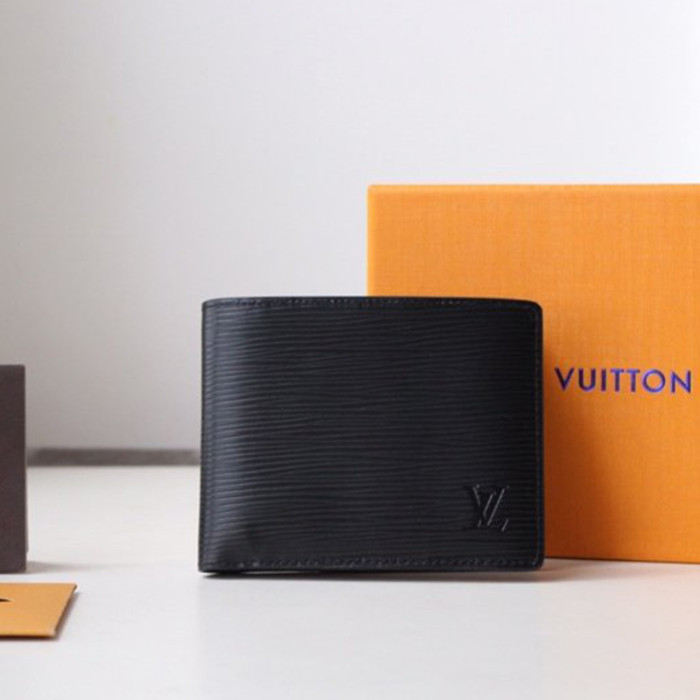 Louis Vuitton Mens Womens Clutch Wallet Purse Luxury Fashion MULTIPLE WALLET Black EPI Leather M60662