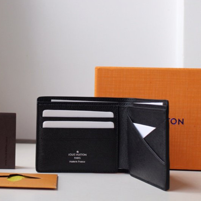 Louis Vuitton Mens Womens Clutch Wallet Purse Luxury Fashion MULTIPLE WALLET Black EPI Leather M60662