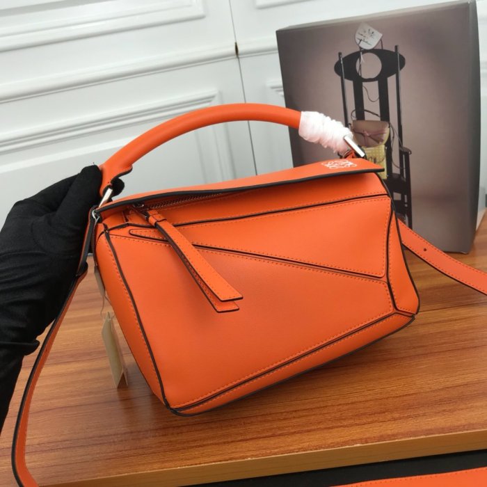 Loewe Womens Bag Small Puzzle Bag in Soft Grained Calfskin