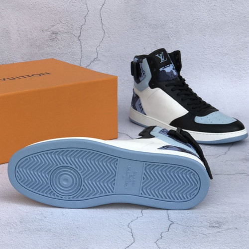 Louis Vuitton Men Shoes Sneakers Casual Luxury Brand RIVOLI SNEAKER BOOT with Original Box 1A8161