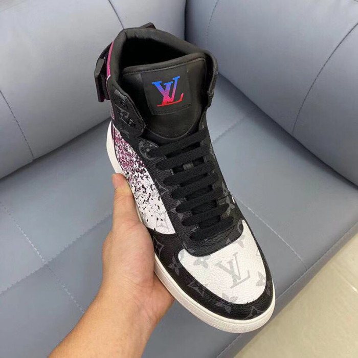 Louis Vuitton Men Shoes Sneakers Casual Luxury Brand RIVOLI SNEAKER BOOT with Original Box 1A5YK9