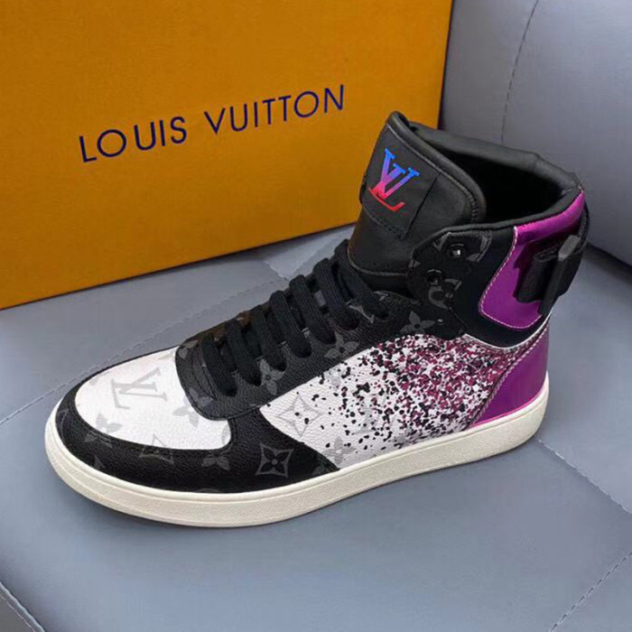 Louis Vuitton Men Shoes Sneakers Casual Luxury Brand RIVOLI SNEAKER BOOT with Original Box 1A5YK9