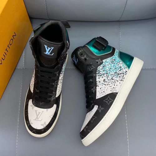 Louis Vuitton Men Shoes Sneakers Casual Luxury Brand RIVOLI SNEAKER BOOT with Original Box 1A5YKR