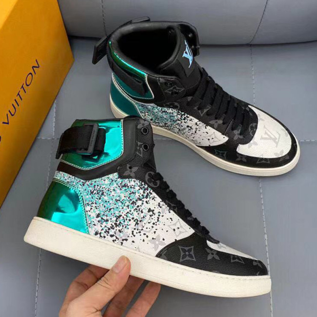 Louis Vuitton Men Shoes Sneakers Casual Luxury Brand RIVOLI SNEAKER BOOT with Original Box 1A5YKR