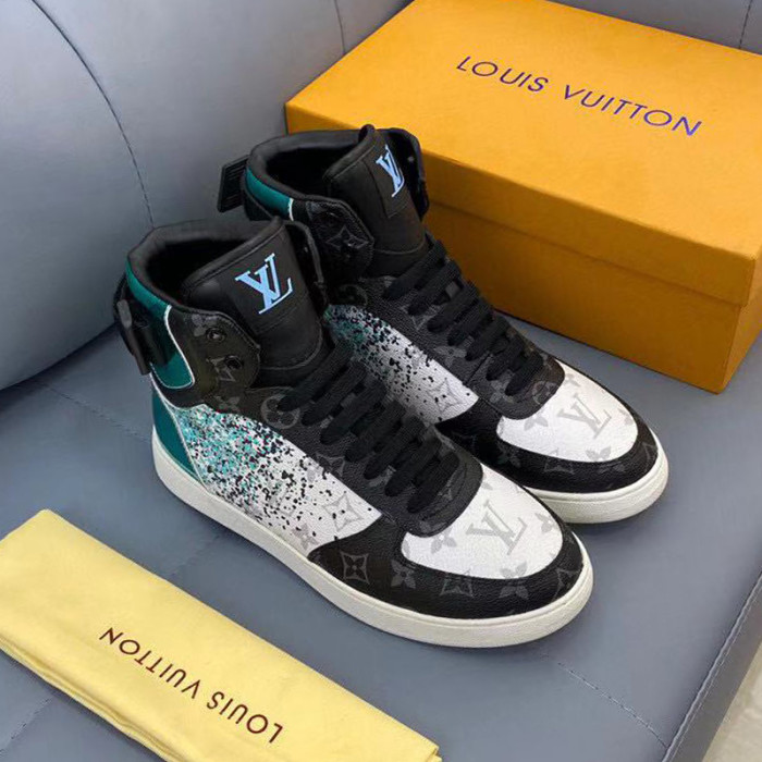 Louis Vuitton Men Shoes Sneakers Casual Luxury Brand RIVOLI SNEAKER BOOT with Original Box 1A5YKR