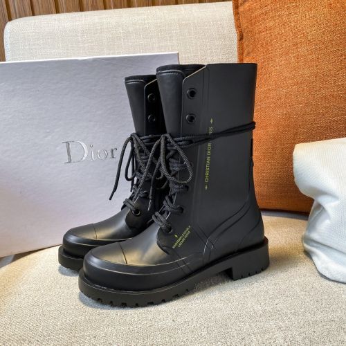 Dior Women Shoes Boots Luxury Brand Design Ankle Boots Fashion Type