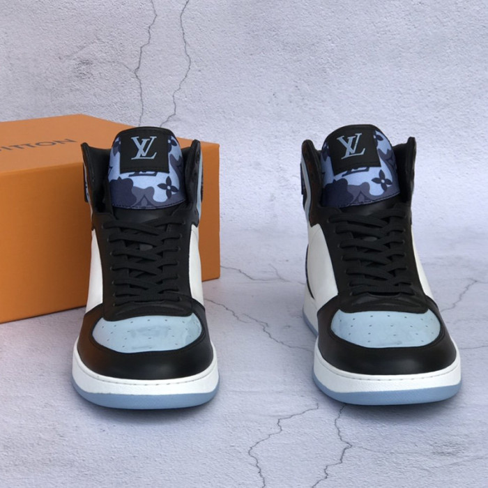 Louis Vuitton Men Shoes Sneakers Casual Luxury Brand RIVOLI SNEAKER BOOT with Original Box 1A8161