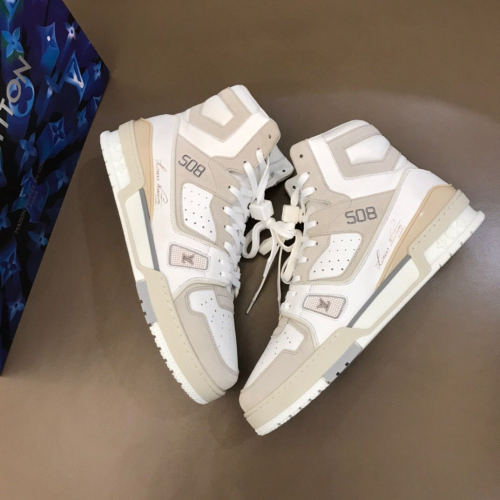 Louis Vuitton Men Shoes Boots Fashion Design Luxury Brand LV TRAINER SNEAKER BOOT 1A7P25
