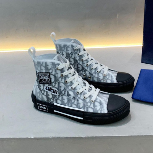 Dior Womens Mens Shoes Sneakers Luxury Brand Unisex Design B23 High-Top Sneaker with Box