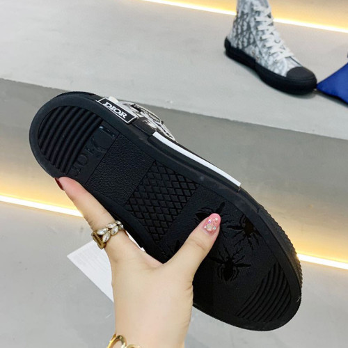 Dior Womens Mens Shoes Sneakers Luxury Brand Unisex Design B23 High-Top Sneaker with Box
