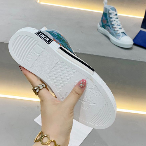 Dior Womens Mens Shoes Sneakers Luxury Brand Unisex Design B23 High-Top Sneaker with Box