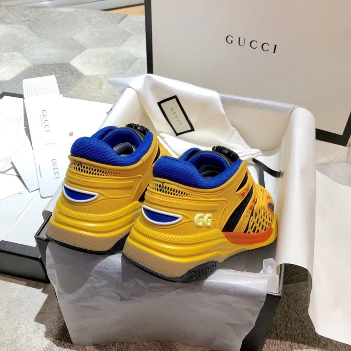 Gucci Mens Shoes Sneakers Luxury Brand Men's Ultrapace R sneaker 624482 2FS10 8762