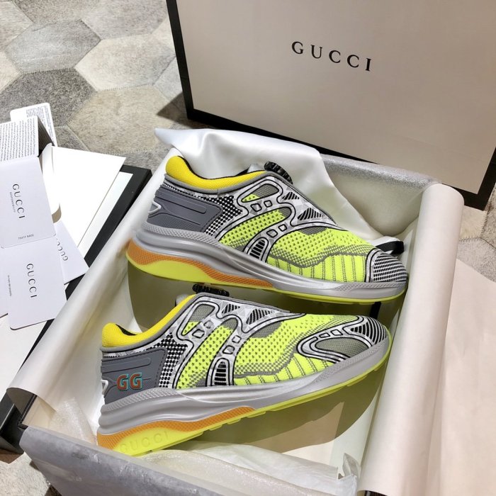Gucci Mens Shoes Sneakers Luxury Brand Men's Ultrapace R sneaker 623109 H9T30 8495
