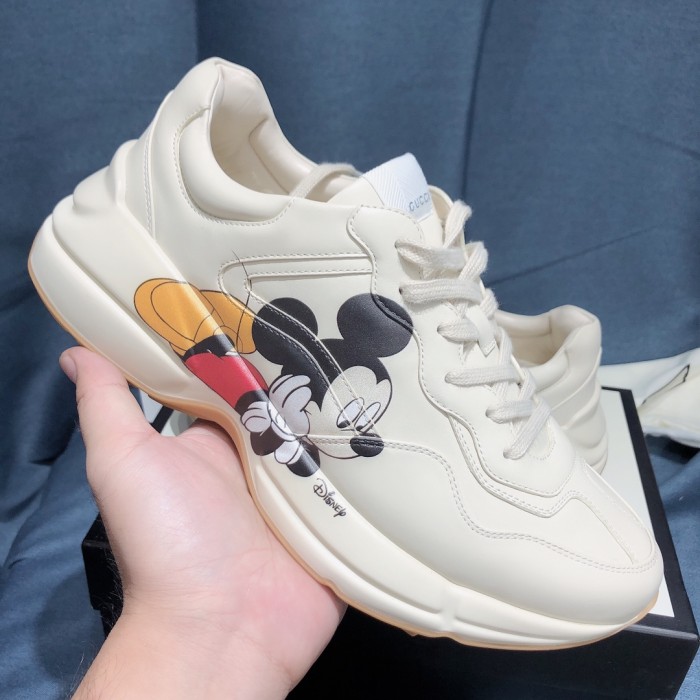 Gucci Mens Shoes Sneakers Luxury Brand Men's Disney x Gucci Rhyton sneaker ‎601370 DRW00 9522