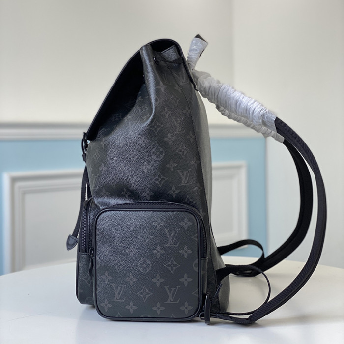 Louis Vuitton Mens Bags Luxury Brand Backpacks Monogram Eclipse BACKPACK TRIO M45538