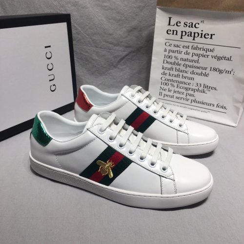 Gucci Womens Shoes Fashion Sneakers Luxury Brand Women's Ace embroidered sneaker 431942 02JP0 9064