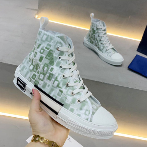 Dior Womens Mens Shoes Sneakers Luxury Brand Unisex Design B23 High-Top Sneaker with Box