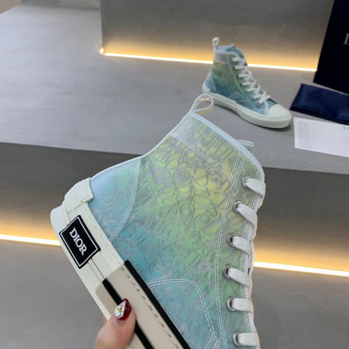 Dior Womens Mens Shoes Sneakers Luxury Brand Unisex Design B23 High-Top Sneaker with Box