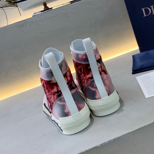 Dior Womens Mens Shoes Sneakers Luxury Brand Unisex Design B23 High-Top Sneaker with Box