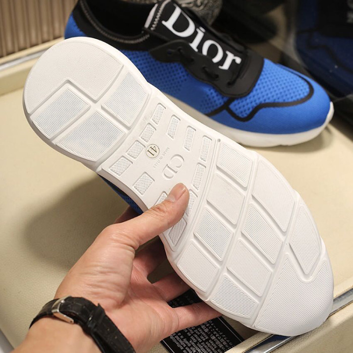 Dior Men Shoes Sneakers Casual Luxury Brand Slip On Breathable Mens Shoes B21 Sneaker