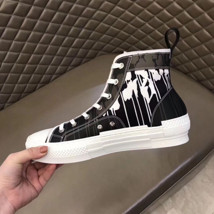Dior Womens Mens Shoes Sneakers Luxury Brand Unisex Design B23 High-Top Sneaker with Box