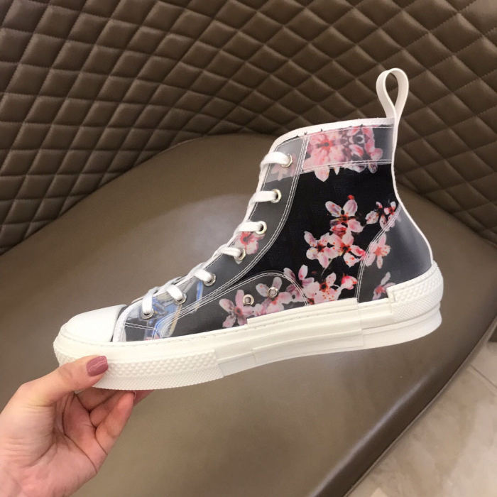 Dior Womens Mens Shoes Sneakers Luxury Brand Unisex Design B23 High-Top Sneaker with Box