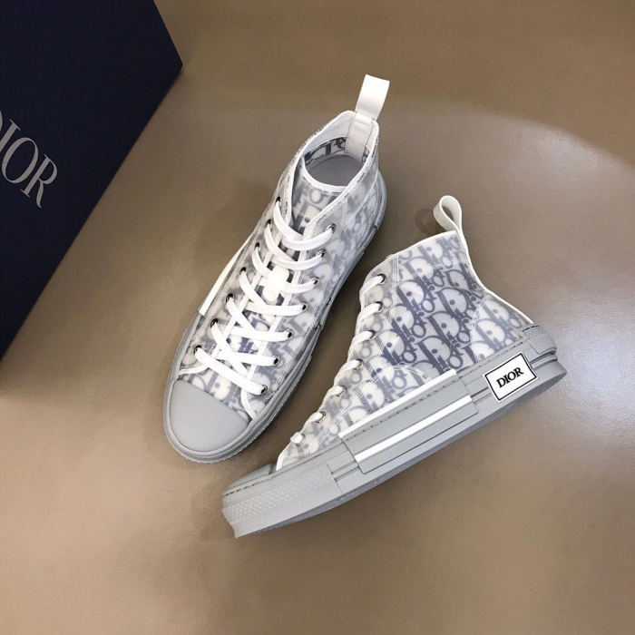 Dior Womens Mens Shoes Sneakers Luxury Brand Unisex Design B23 High-Top Sneaker with Box