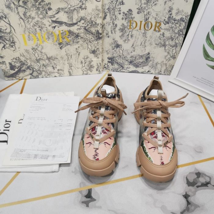 Dior Womens Mens Shoes Sneakers Luxury Brand Unisex Design D-CONNECT SNEAKER