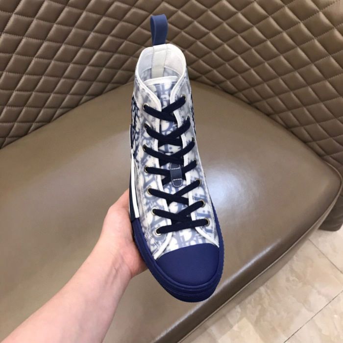 Dior Womens Mens Shoes Sneakers Luxury Brand Unisex Design B23 High-Top Sneaker with Box