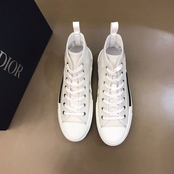 Dior Womens Mens Shoes Sneakers Luxury Brand Unisex Design B23 High-Top Sneaker with Box