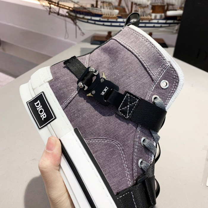 Dior Womens Mens Shoes Sneakers Luxury Brand Unisex Design B23 High-Top Sneaker with Box