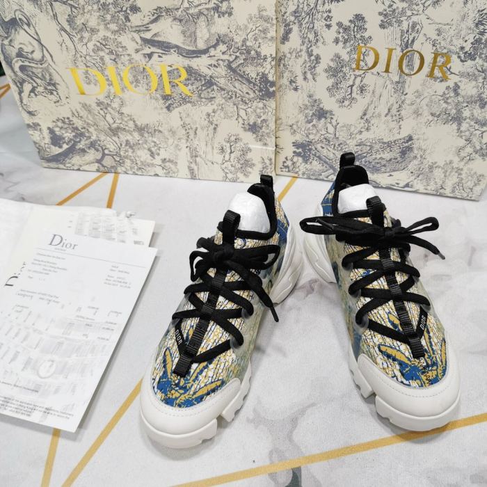 Dior Womens Mens Shoes Sneakers Luxury Brand Unisex Design D-CONNECT SNEAKER