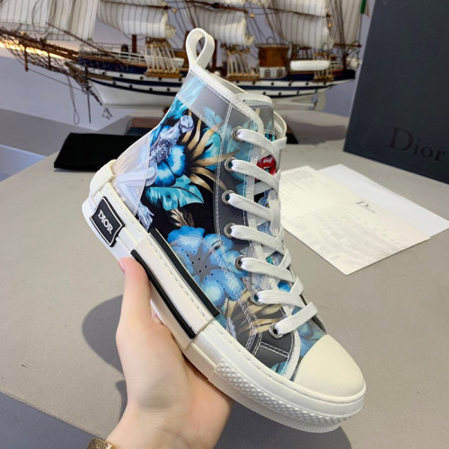 Dior Womens Mens Shoes Sneakers Luxury Brand Unisex Design B23 High-Top Sneaker with Box