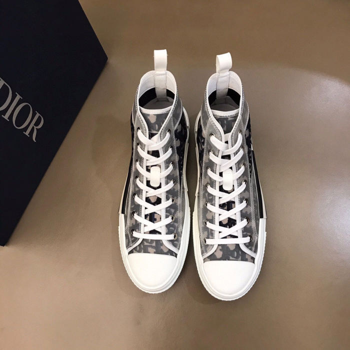 Dior Womens Mens Shoes Sneakers Luxury Brand Unisex Design B23 High-Top Sneaker with Box