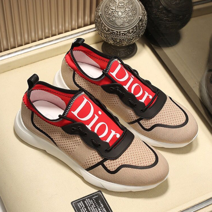 Dior Men Shoes Sneakers Casual Luxury Brand Slip On Breathable Mens Shoes B21 Sneaker